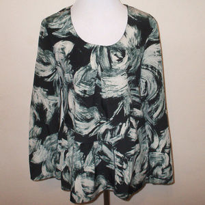 Simply Vera Vera Wang Satin Blouse Shirt Top